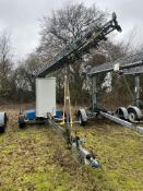 Versatower 30m Lattice Tower on Strumech Versatower 26359 Trailer S/N M100 with Fitted Cabinet