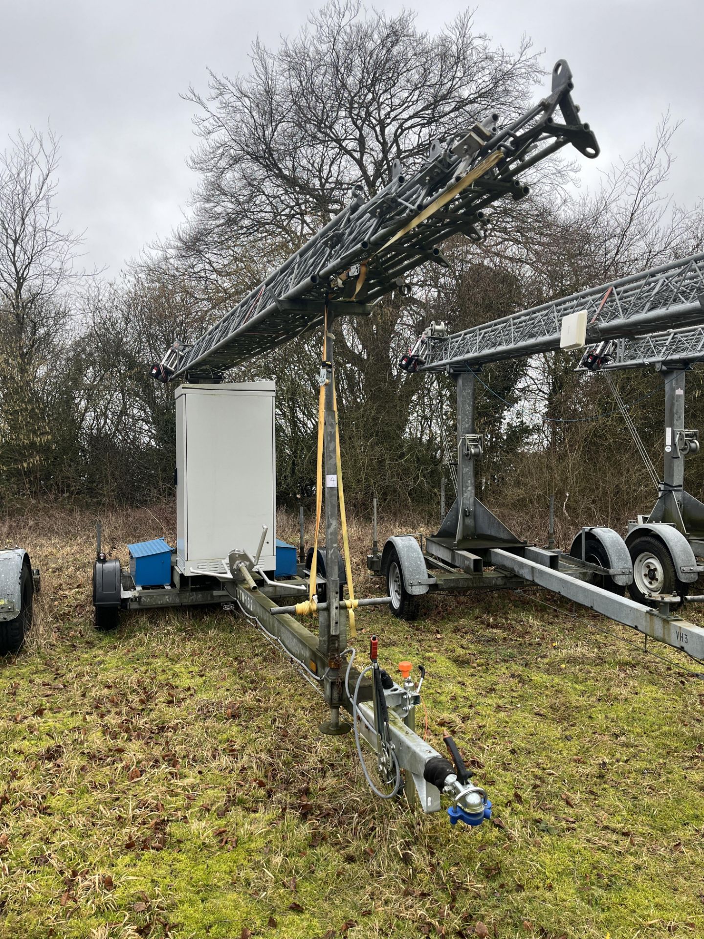 Versatower 30m Lattice Tower on Strumech Versatower 26359 Trailer S/N M100 with Fitted Cabinet