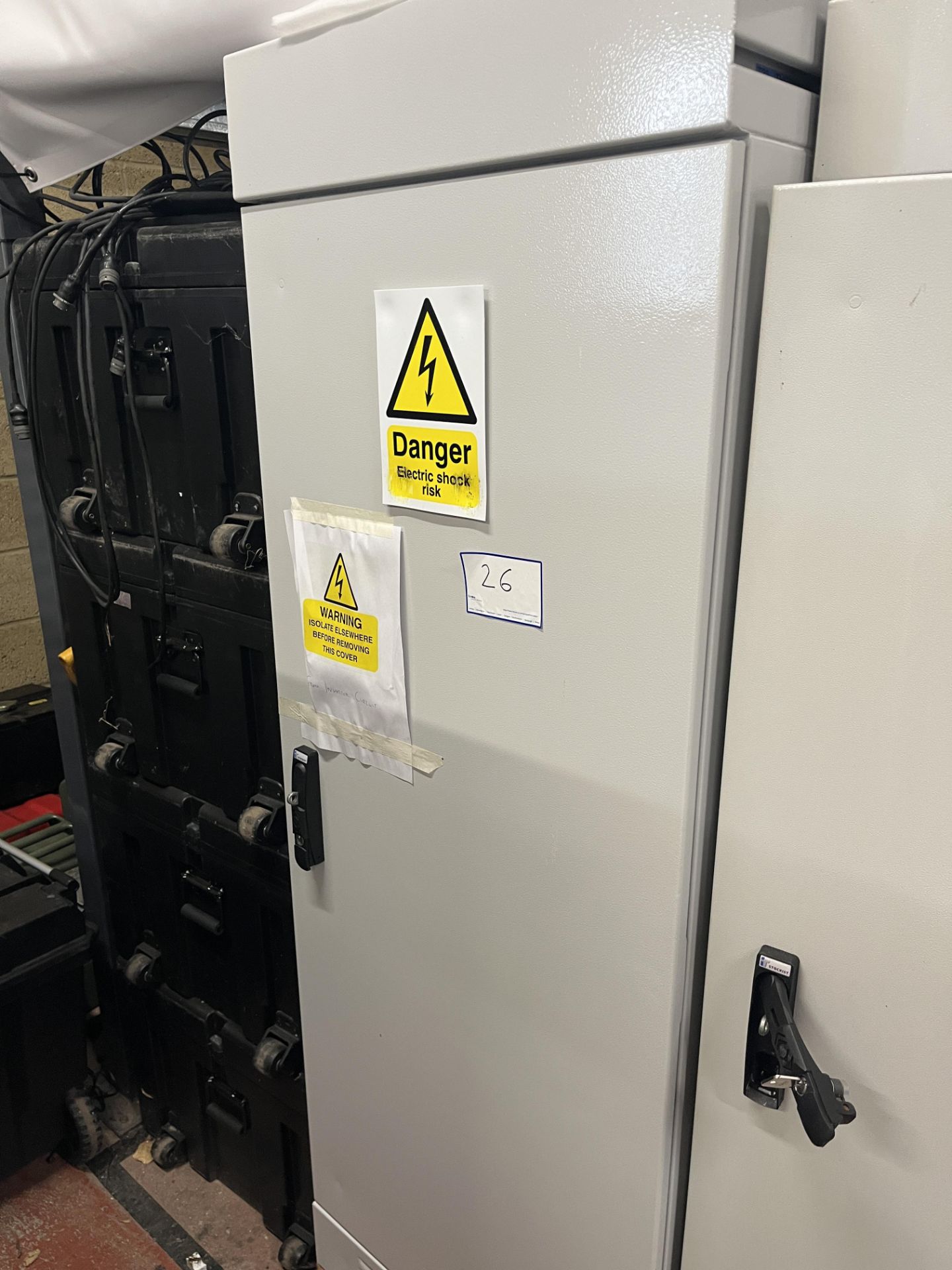Tall Server Cabinet Comprising USW Pro, Victron Energy Multiplus II 48/3000/35 Inverter, Victron Ene
