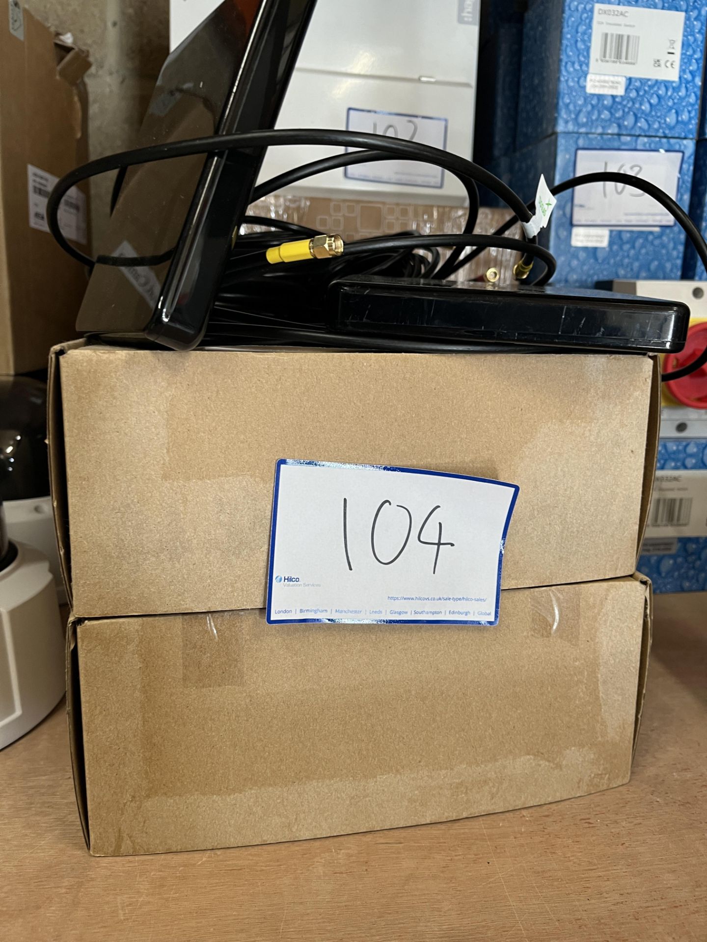 4 x Taoglas Guardian Adhesive Mount 4g/5g Antennas. LOCATION: Overton