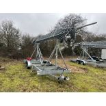 New Style 30m Lattice Mast on Bradley Alko HU3 HE Twin Axle Trailer with Fitted K/N Gone Motor Winch