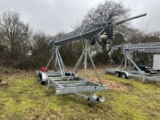 New Style 30m Lattice Mast on Bradley Alko HU3 HE Twin Axle Trailer with Fitted K/N Gone Motor Winch