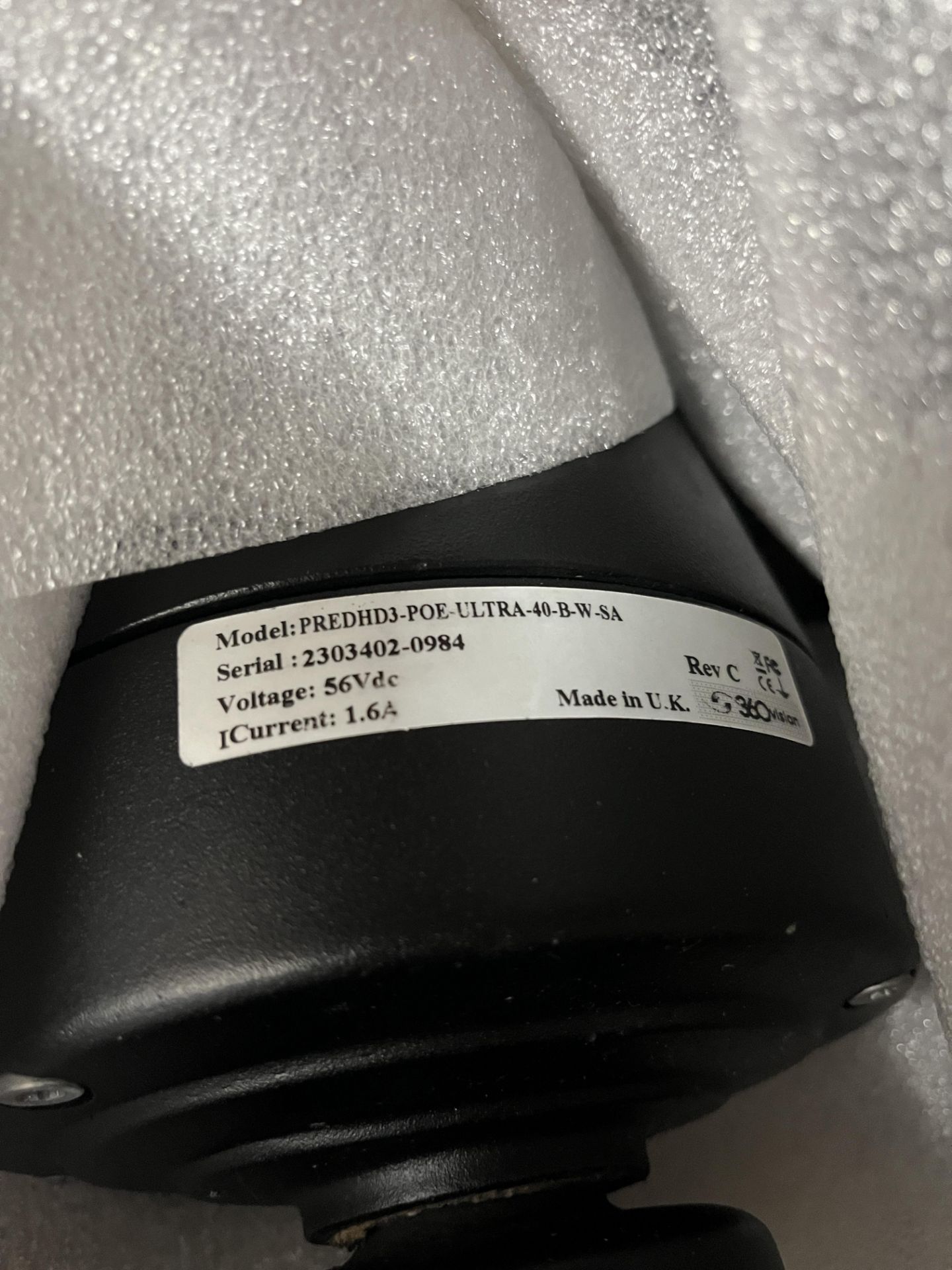 8 x 360 Vision PredHD3-POE-HMA-Ultra-40-B-W Cameras with Brackets and 360 Vision PredHD3-POE-U40-Ra - Image 8 of 13