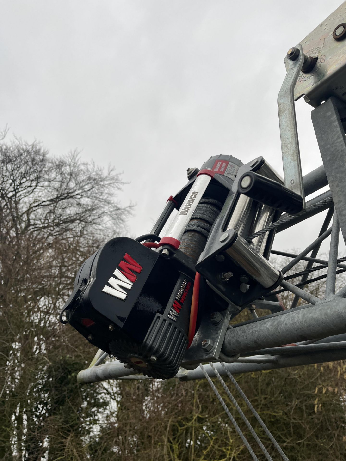 Versatower 30m Lattice Tower with Knott KRV20 Trailer with Warrior Winches Winch. LOCATION: Popham - Image 6 of 7