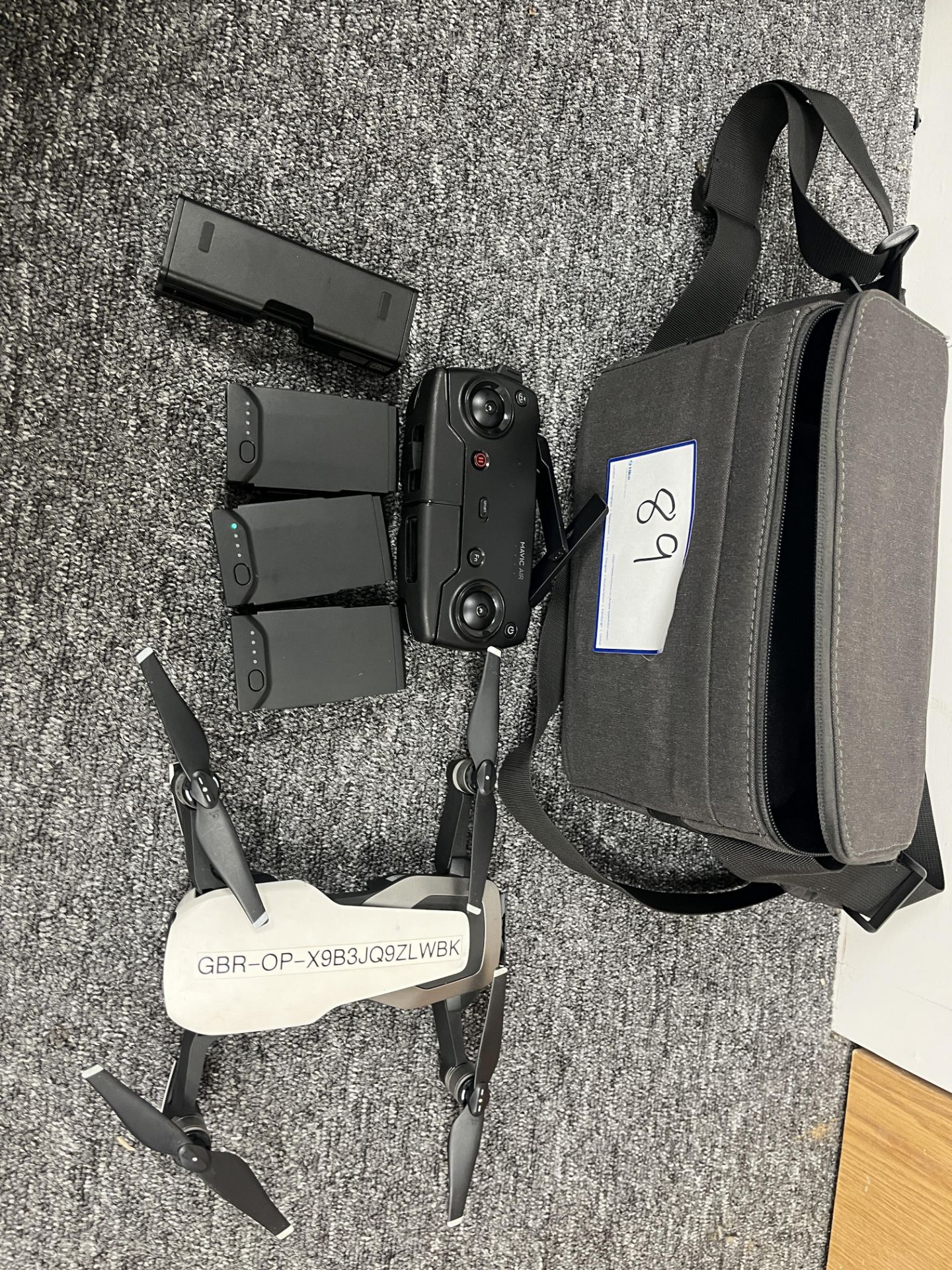 MavicAir U11X Portable Foldable Drone with Controller, 3 x Batteries & Carry Case. LOCATION: Overton