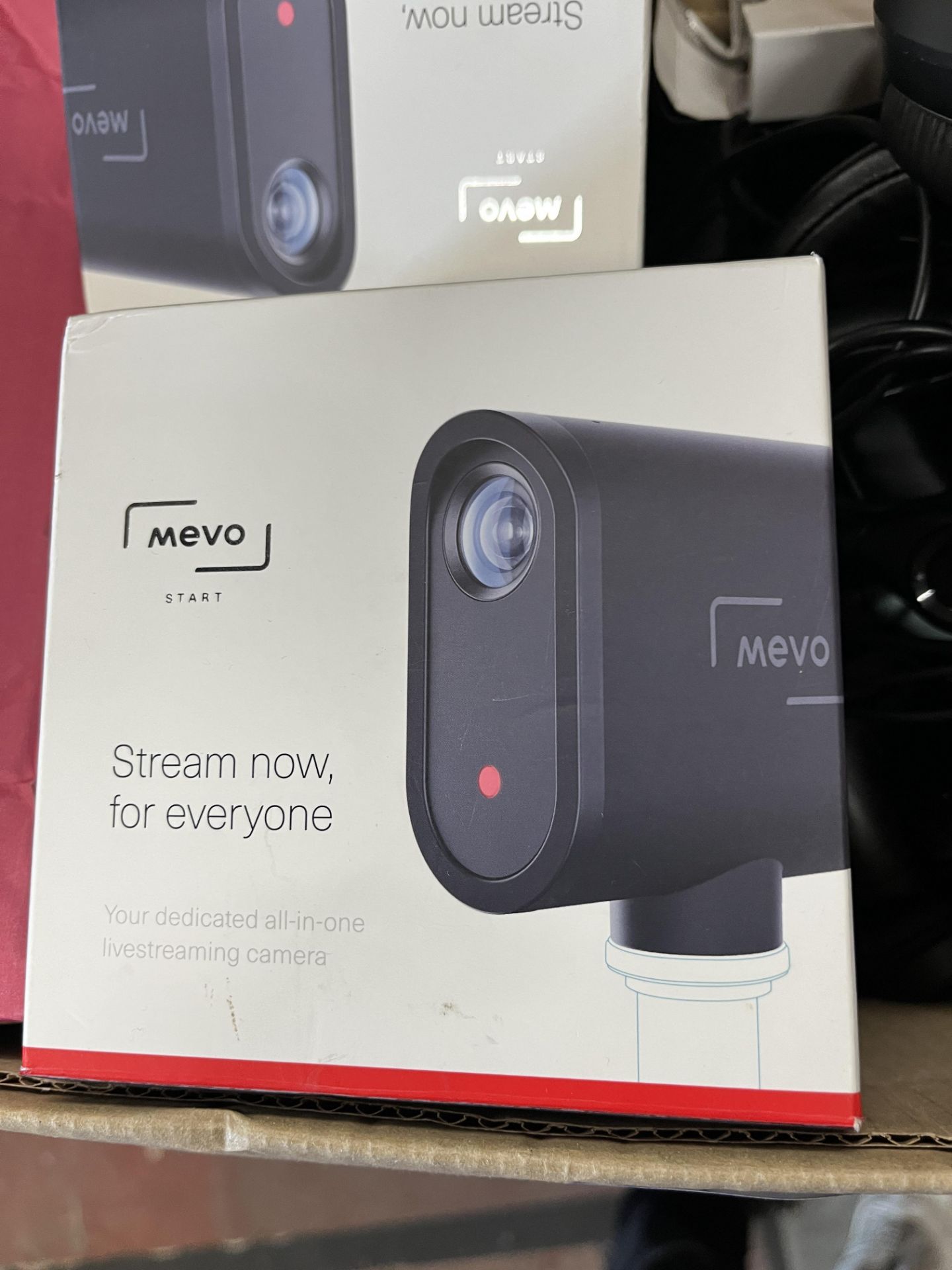 3 x Mevo MV3-01B-BL Streaming Cameras. LOCATION: Overton - Image 2 of 3