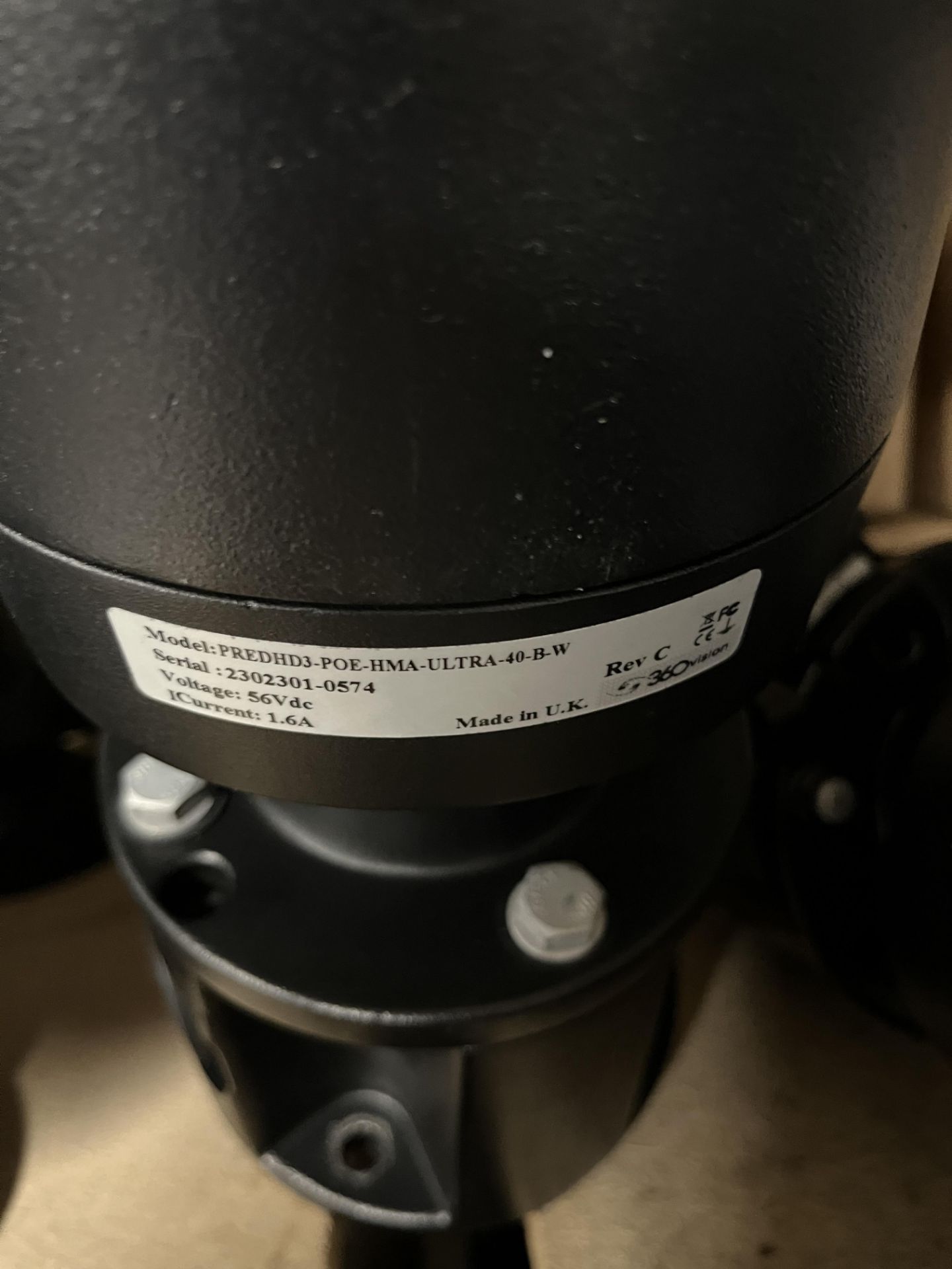 8 x 360 Vision PredHD3-POE-HMA-Ultra-40-B-W Cameras with Brackets and 360 Vision PredHD3-POE-U40-Ra - Image 12 of 13