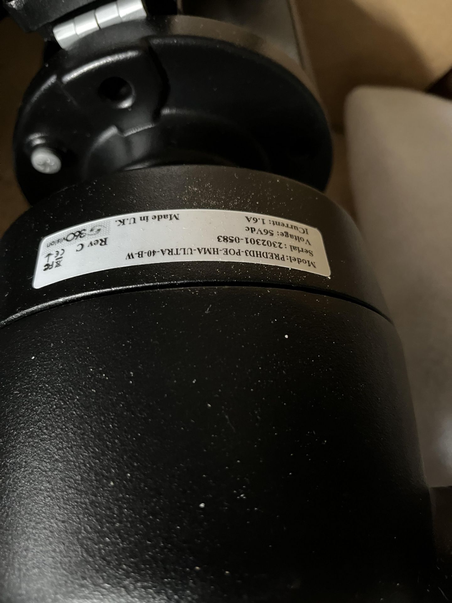 8 x 360 Vision PredHD3-POE-HMA-Ultra-40-B-W Cameras with Brackets and 360 Vision PredHD3-POE-U40-Ra - Image 9 of 13