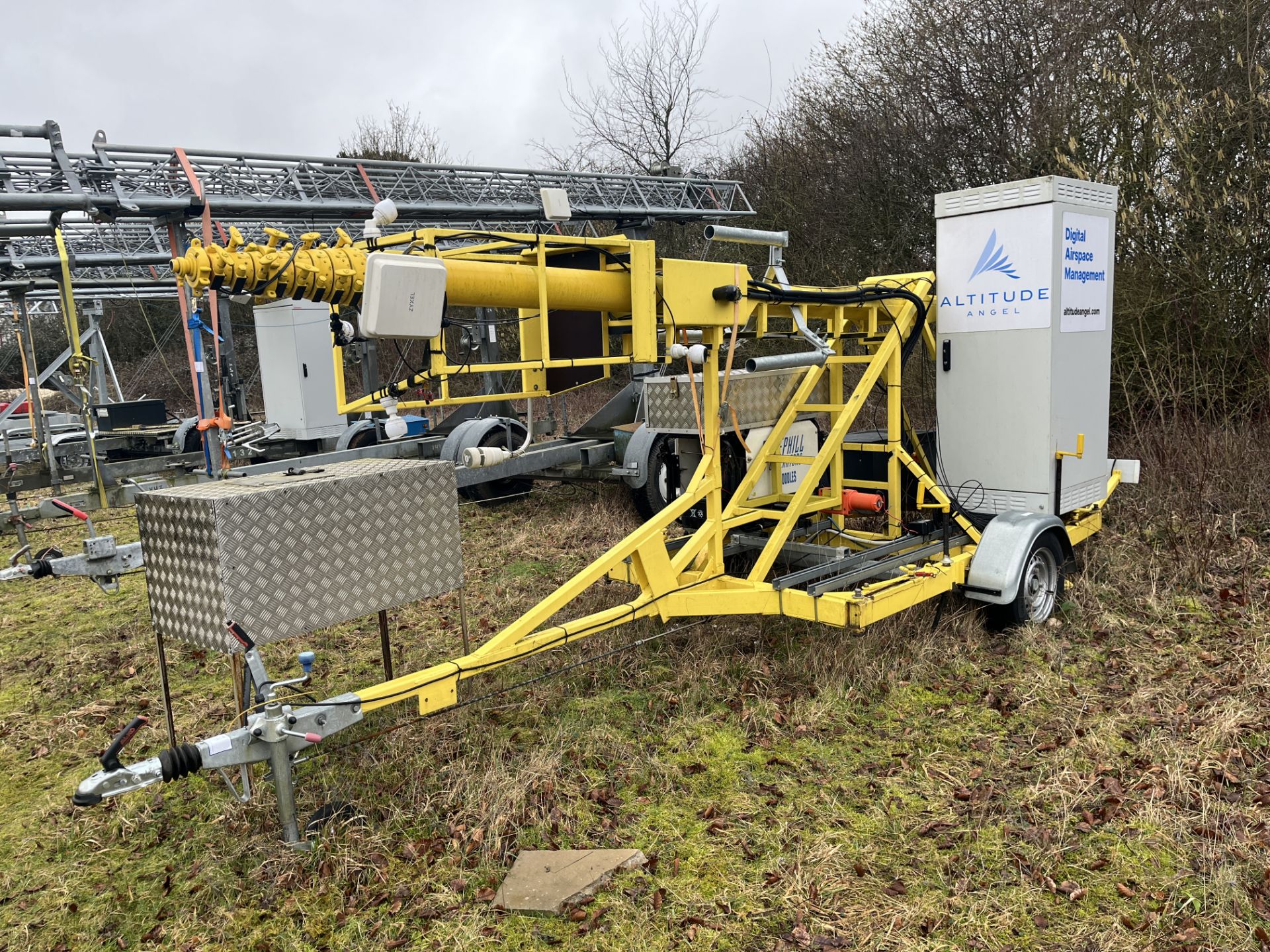 Mobile1 24m Pneumatic Tower and Trailer with Fitted Stephill SE4000DLES Diesel Generator, Zyxel Box, - Image 2 of 18