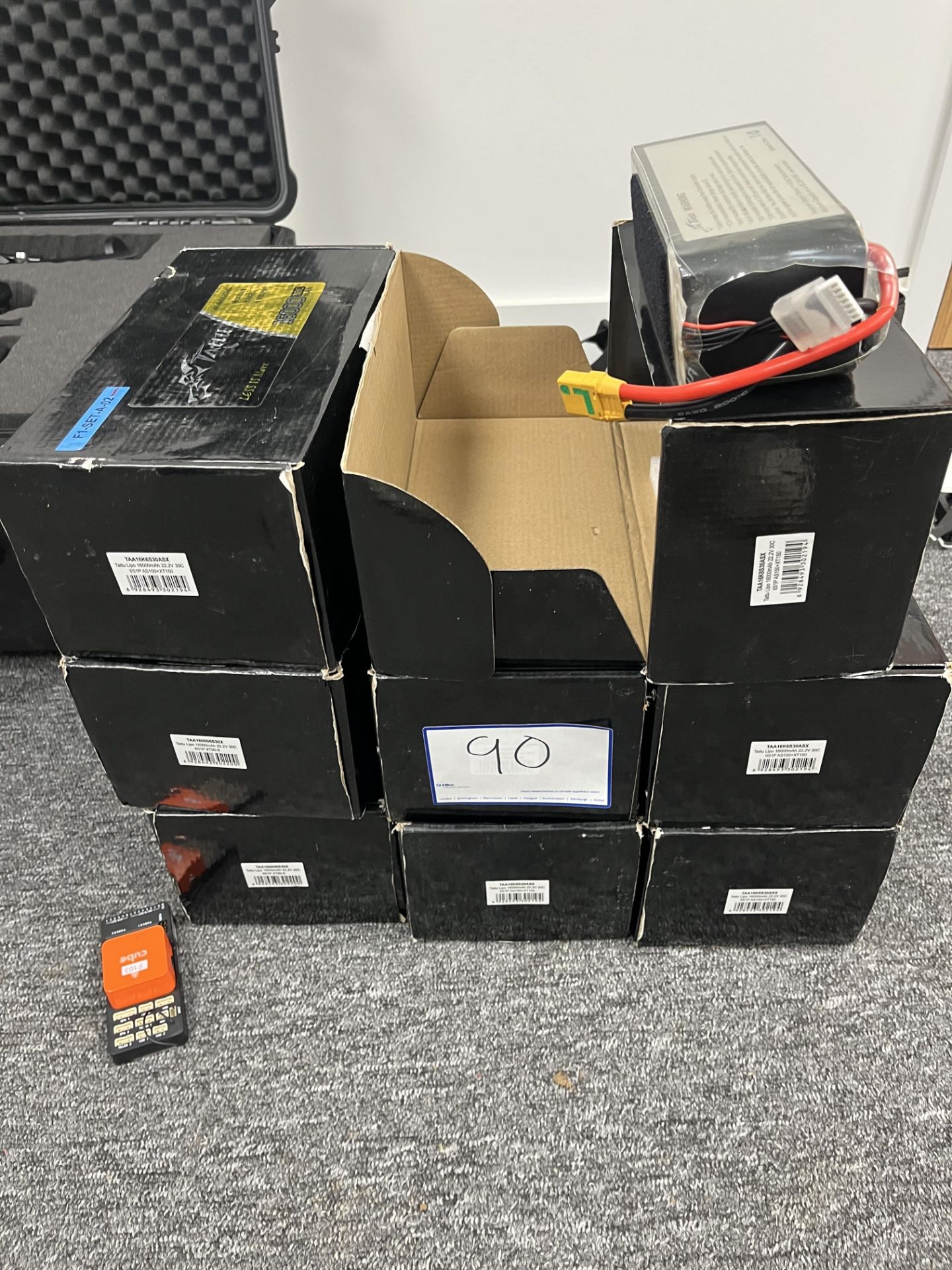 8 x Tattu Taa16K6S30ASX 16000 30C mAh 6 Cells 22.2v Batteries. LOCATION: Overton