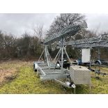 New Style 30m Lattice Mast on Bradley Alko HU3 HE Twin Axle Trailer with Fitted Warrior Winches Winc