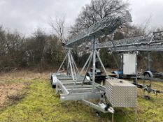 New Style 30m Lattice Mast on Bradley Alko HU3 HE Twin Axle Trailer with Fitted Warrior Winches Winc