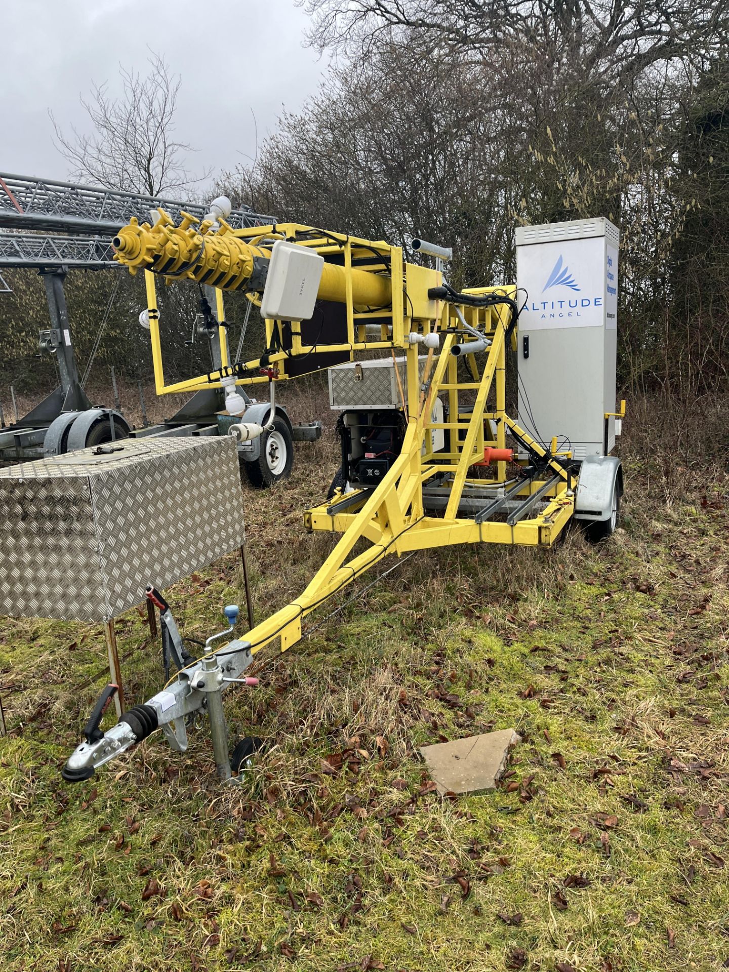 Mobile1 24m Pneumatic Tower and Trailer with Fitted Stephill SE4000DLES Diesel Generator, Zyxel Box,