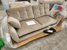 Mushroom Luxury Chenille Large 3-Seater Sofa
