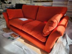 Orange Weave 2-Seater Sofa