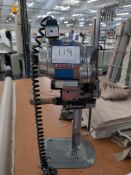 1: Eastman, Blue Streak 2, Fabric Cutter, Serial Number: 2WF 636-5BEL 583. Asset No. BEL 583