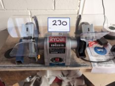 1; Ryobi EBG2515 Twin Wheeled Bench Grinder