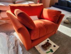 Orange Weave Snuggle Sofa