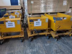 5; Contact 1000kgs Small Yellow Tipping Skips
