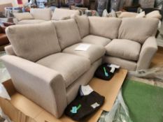 Light Grey Chenille Corner Sofa