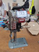 1: Eastman , 625, Fabric Cutter, Serial Number: 62446-7BEL 569. Asset No. BEL 569