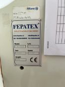 1: Fepatex, FM 840, Eyelet machine, Serial Number: 6675. Asset No. BEL36