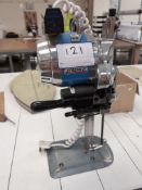 1: Eastman, Blue Streak 2, Fabric Cutter, Serial Number: 669381BEL 571. Asset No. BEL 571