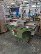 1: Wadkin, Dimension Saw, Serial Number: PP424. Asset No. BEL 312