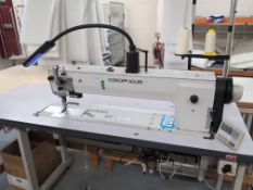 1: Durkopp Adler, 467-65-FA-373, Long Arm Sewing Machine, Serial Number: 467877730. Asset No. BEL 16