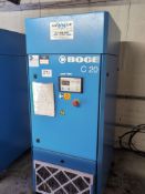 1: Boge, C 20 F, Screw Compressor (10 Bar). Asset No. BEL 491