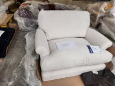 Ivory Chunky Tonal Weave Snuggle Sofa
