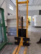 1: Wilmat, Electric Stacker with Pole Attachment (150kg)
