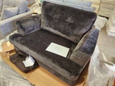 Luxury Chenille Dark Grey Snuggle Sofa
