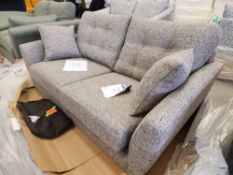 Grey Weave 2-Seater Sofa
