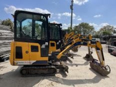 1: JCB 15C-1 1.5T Cabbed Compact Excavator. Serial No. JCB015C1HN3040338 (2022) Hours: 962.1. Asset