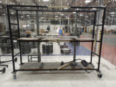 1, Unbranded Mobile trolley approx 3000mm x 600mm x 2400mm