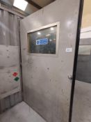 1, Modular Enclosed Grinding Room with Wall & Ceiling Extraction to Plymovent Fan Unit & Extractio