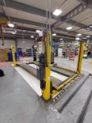 1, Bradbury 42/43 4 Post Extended Vehicle Lift. Capacity 4 Ton,