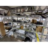 3, Bays of shelving to include assorted Mercedes spares as lotted