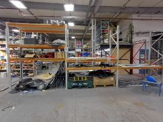 3, Bays of Pallet racking as lotted (not including cvontents)