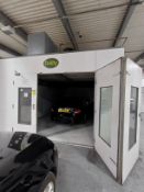 1, Dalby 5m x 10m Wet Back Spray Booth & Associated Extract.