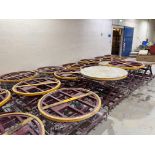 Quantity of 17: Pallet Positioner Rotary Spring Level Loader Turntable On Casters
