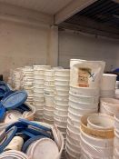Large Quantity of Various Plastic Storage Tubs & Containers