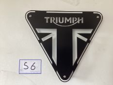 1: Laser Cut Wall Mounted Triumph Sign