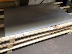 1: quantity of (approx. 9 sheets) steel, stainless steel and aluminium sheets (viewing recommended)
