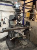 1: BRIDGEPORT, Series 1, Knee-Type Turret Milling Machine with 2-Axis DRO.