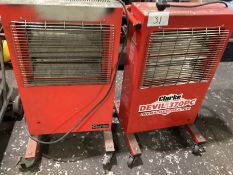 2: CLARKE, 370CC, 240v Infra-Red Heaters
