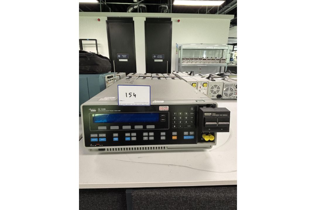 Solatron SI 1260 Impedance / Gain-Phase Analyser, Serial Number : 00100502, with Solatron Component