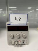 1: TTI, E303R, Power Supply 30V/3A, Serial Number: 481928