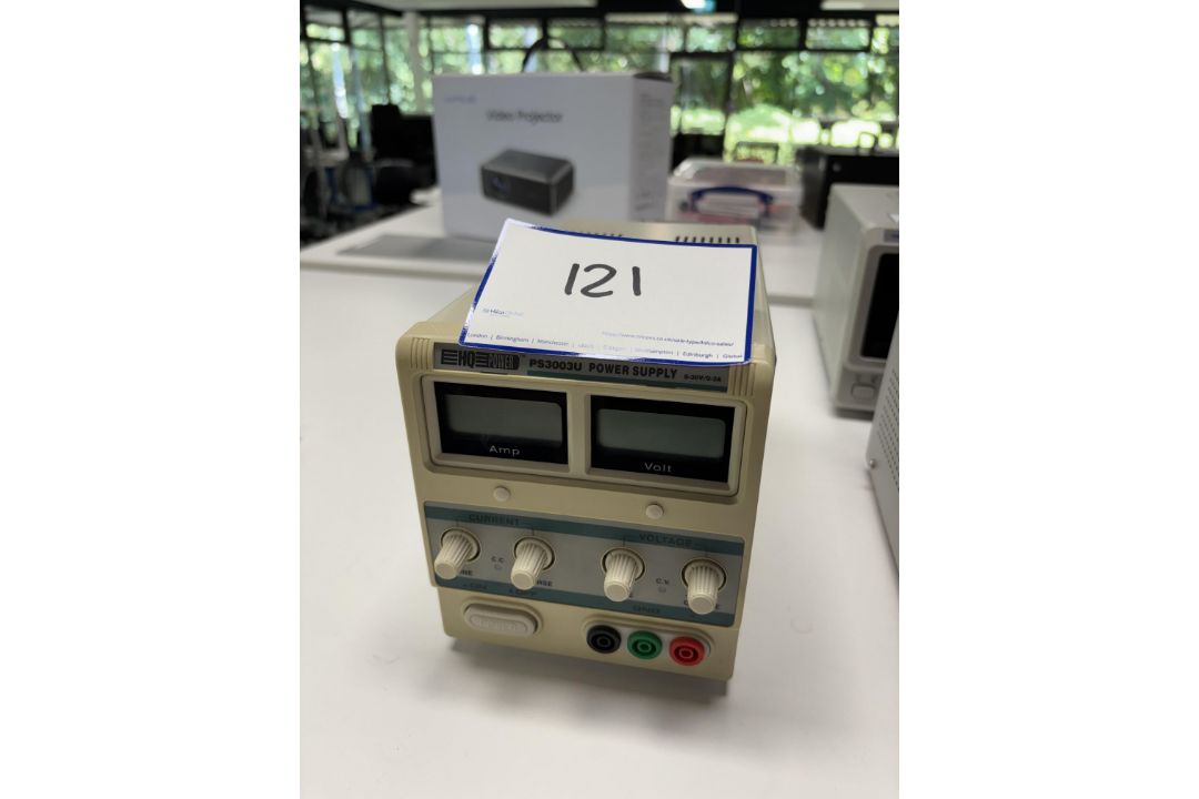 1: HQ Power , PS3003V, Power Supply 30V/3A, Serial Number: 1077